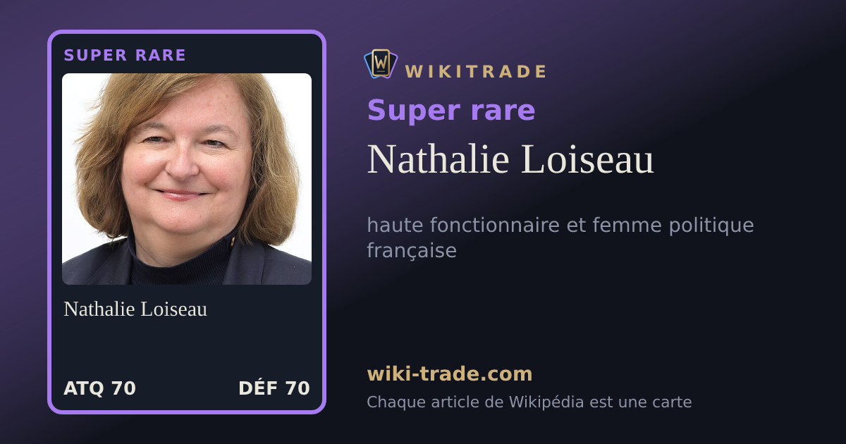 Nathalie Loiseau — carte Super rare