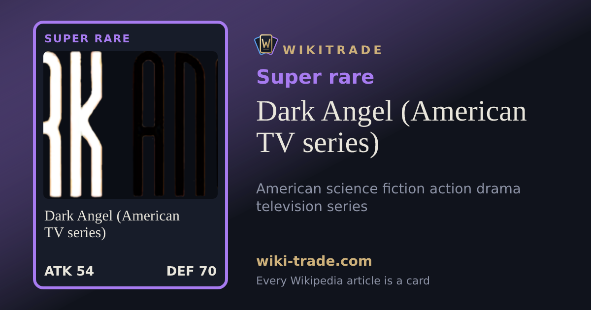 Dark Angel (American TV series) — Super rare card
