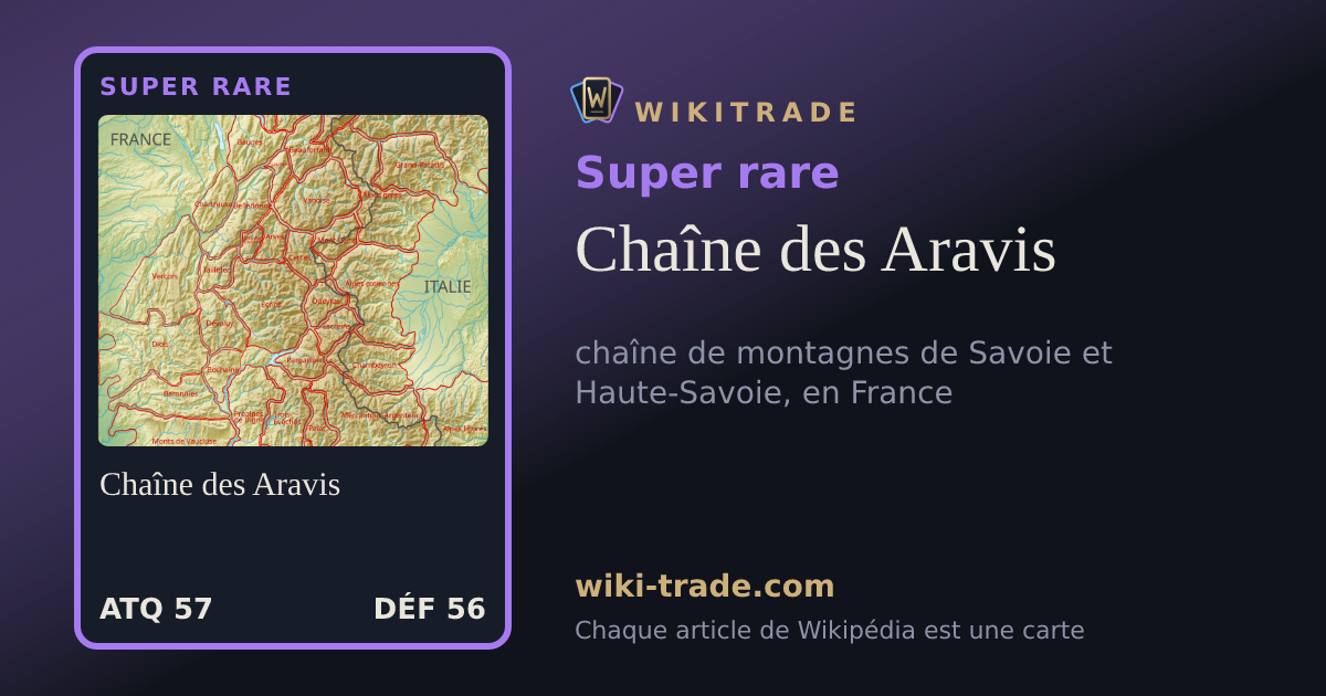 Chaîne des Aravis — carte Super rare