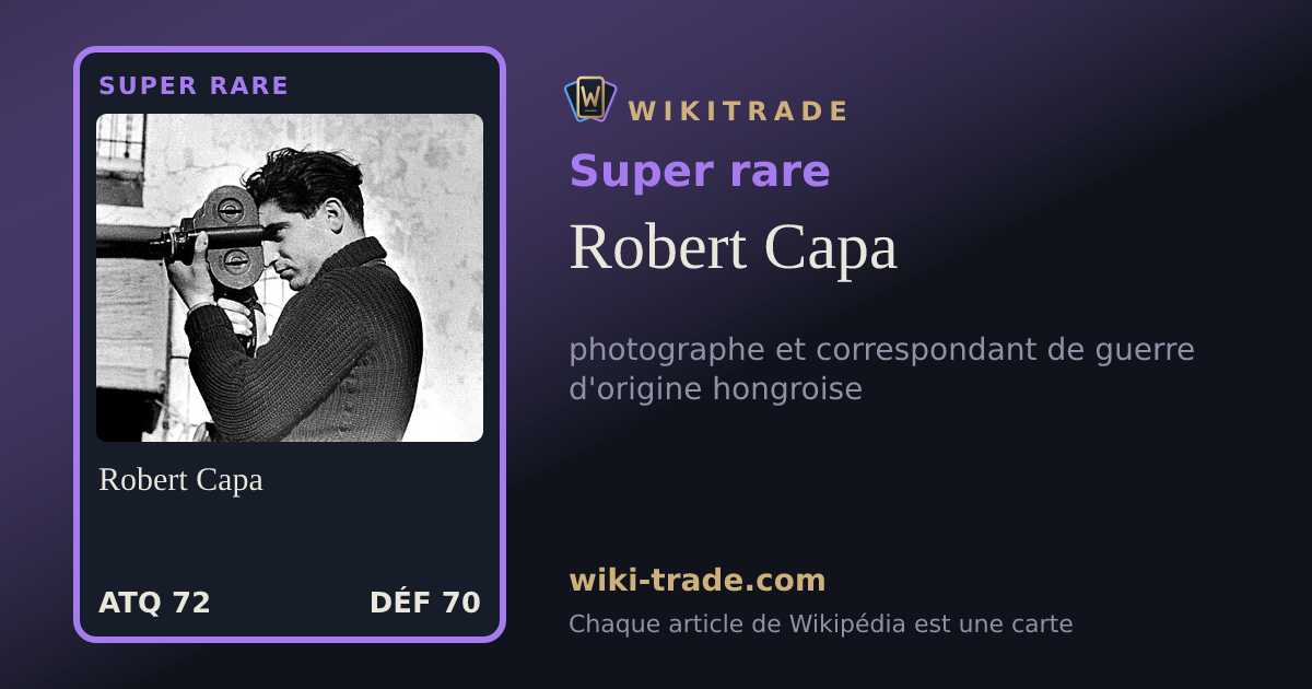 Robert Capa — carte Super rare
