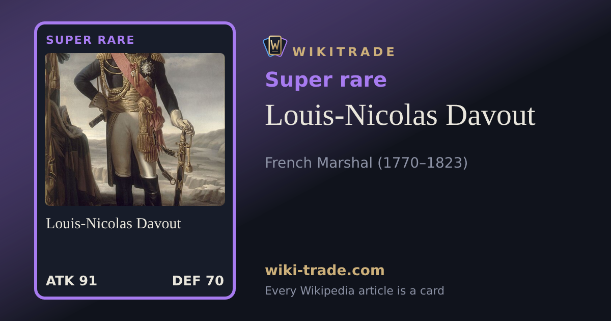 Louis-Nicolas Davout — Super rare card