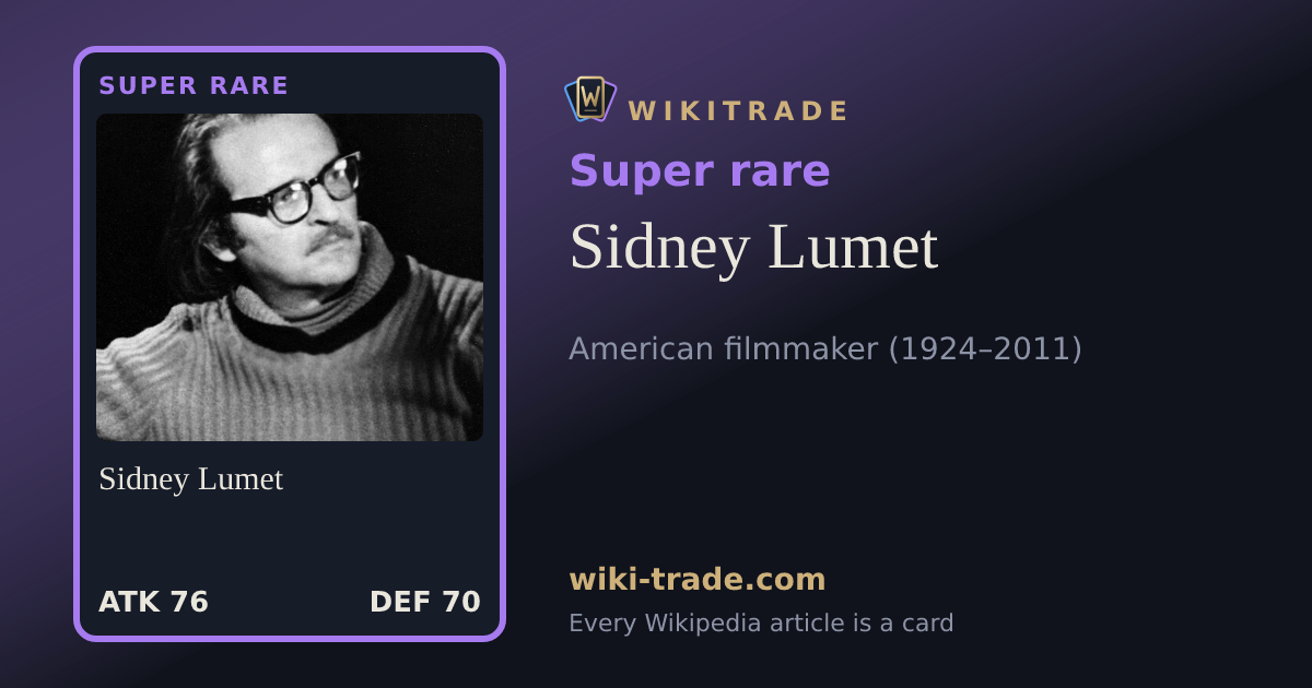 Sidney Lumet — Super rare card