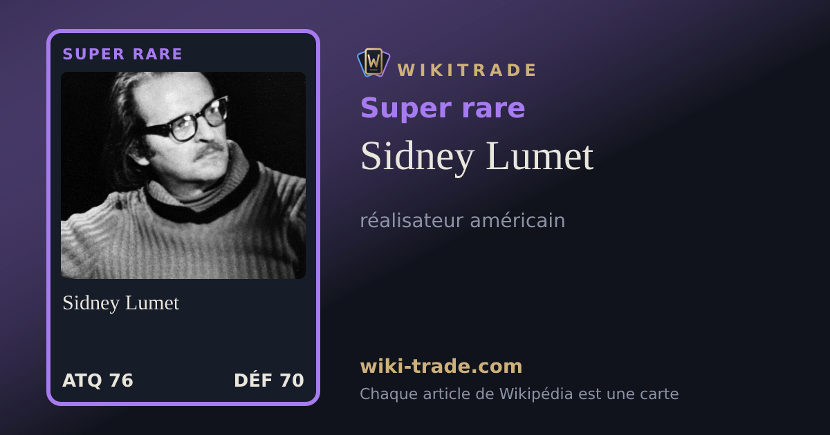 Sidney Lumet — carte Super rare