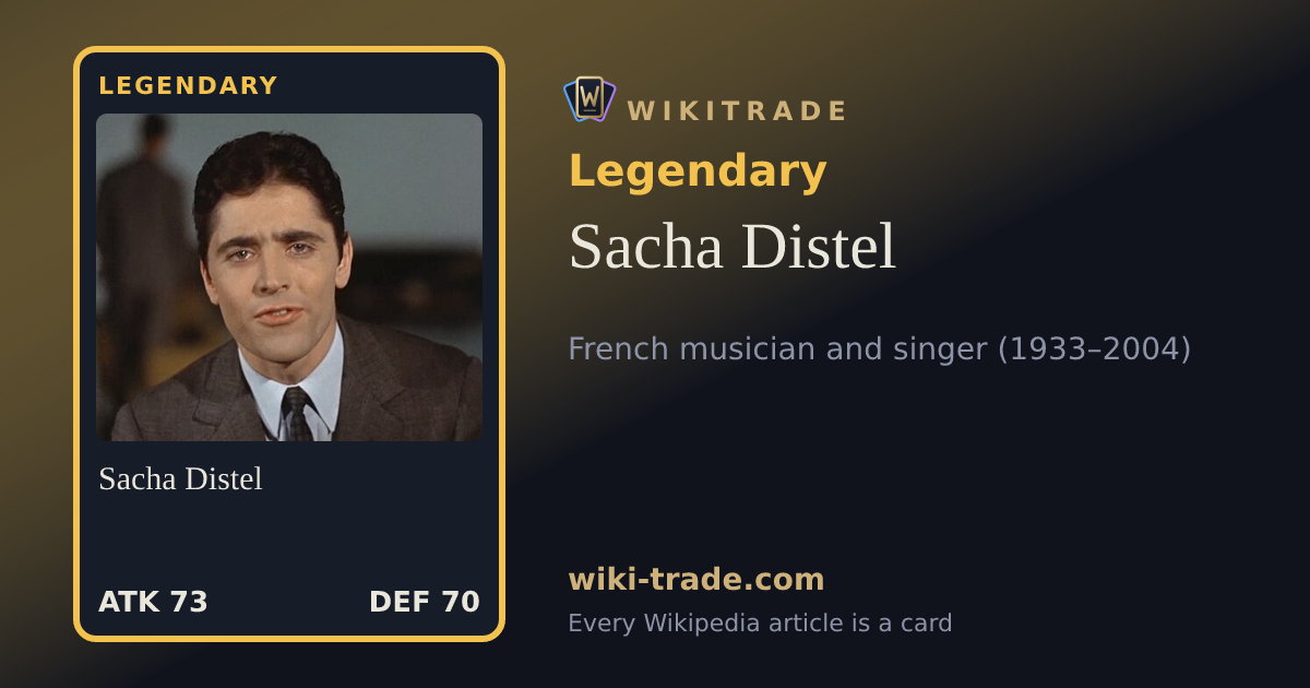 Sacha Distel — Legendary card