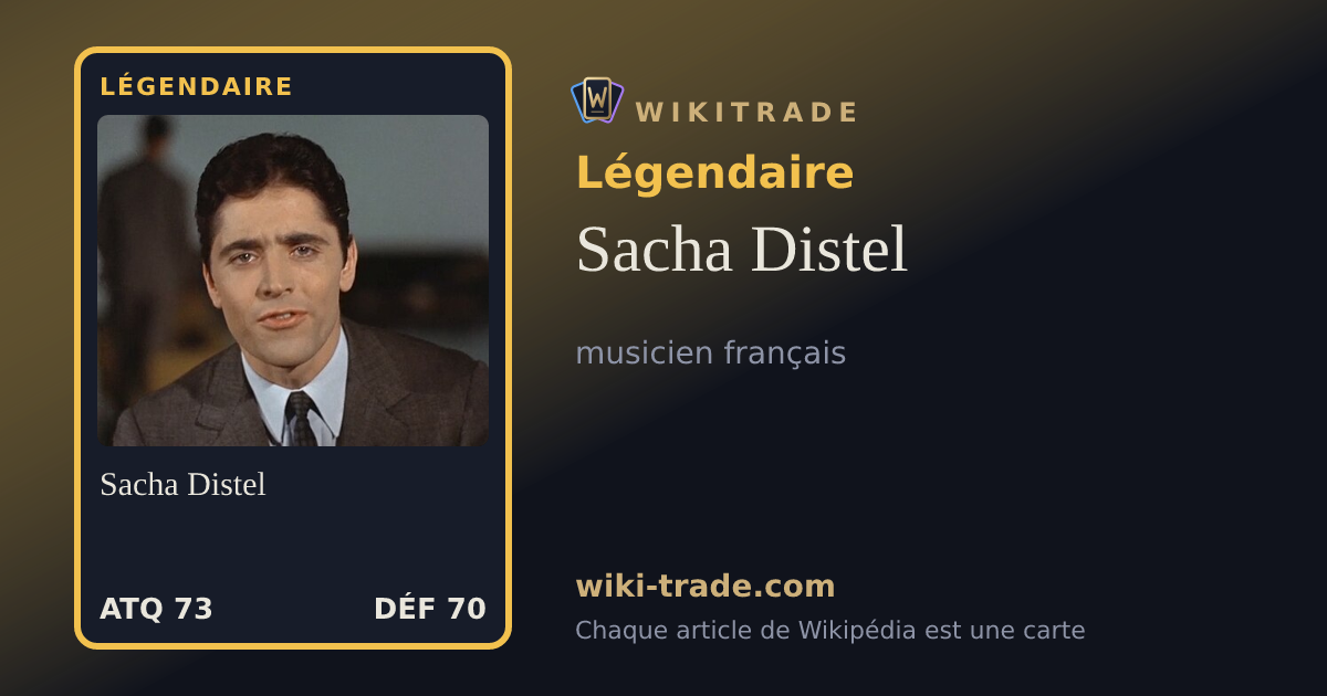 Sacha Distel — carte Légendaire