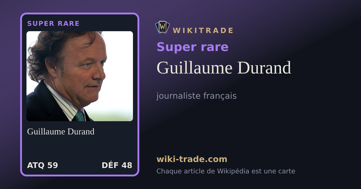 Guillaume Durand — carte Super rare