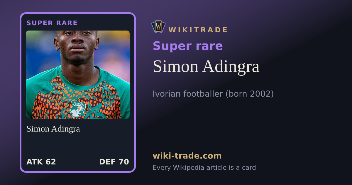 Simon Adingra — Super rare card