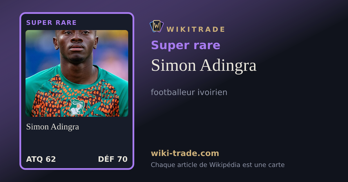 Simon Adingra — carte Super rare