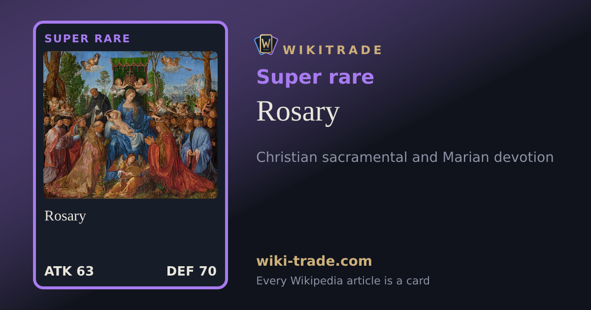 Rosary — Super rare card