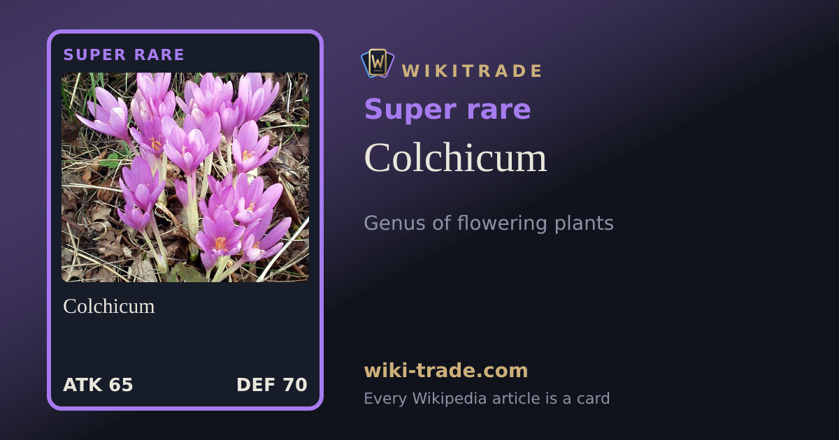 Colchicum — Super rare card