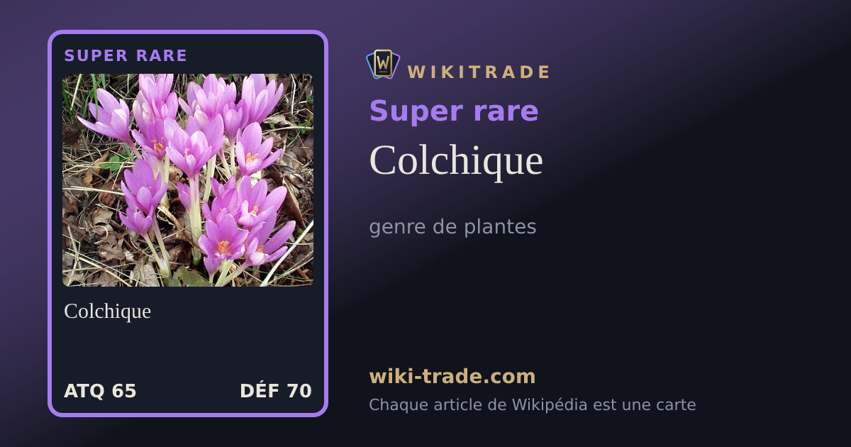 Colchique — carte Super rare