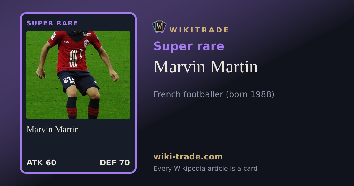 Marvin Martin — Super rare card