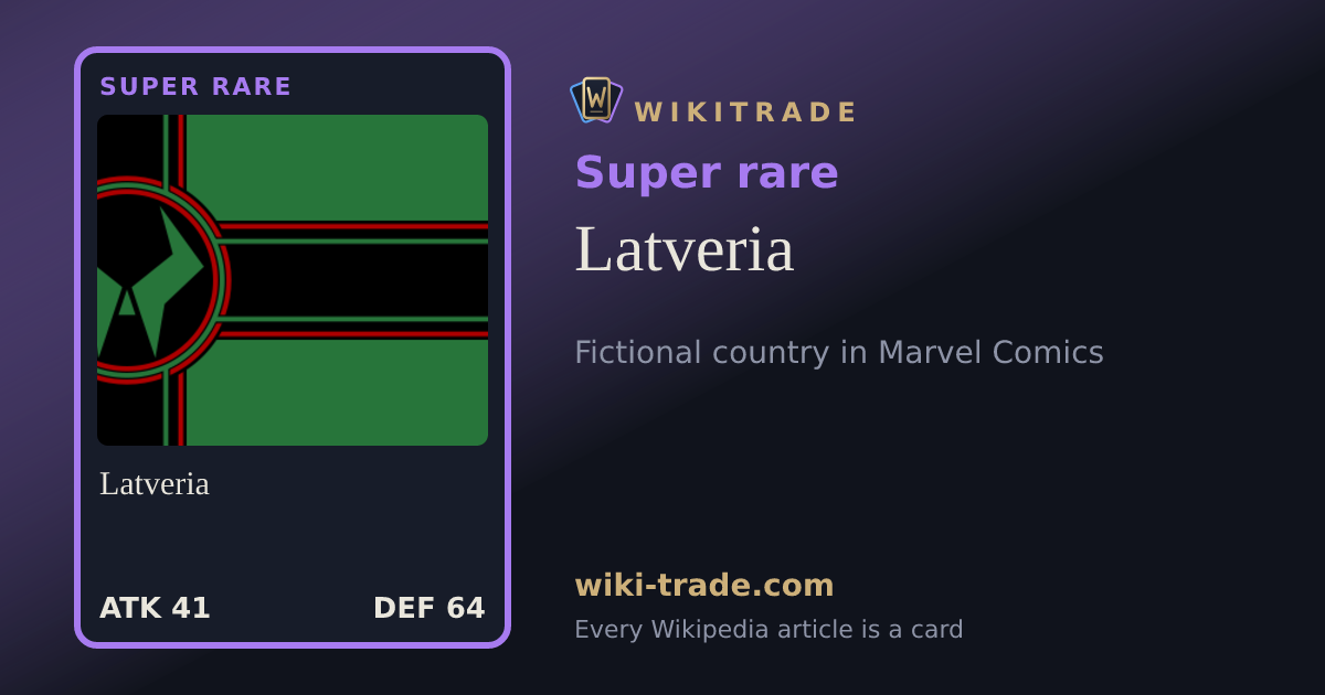 Latveria — Super rare card