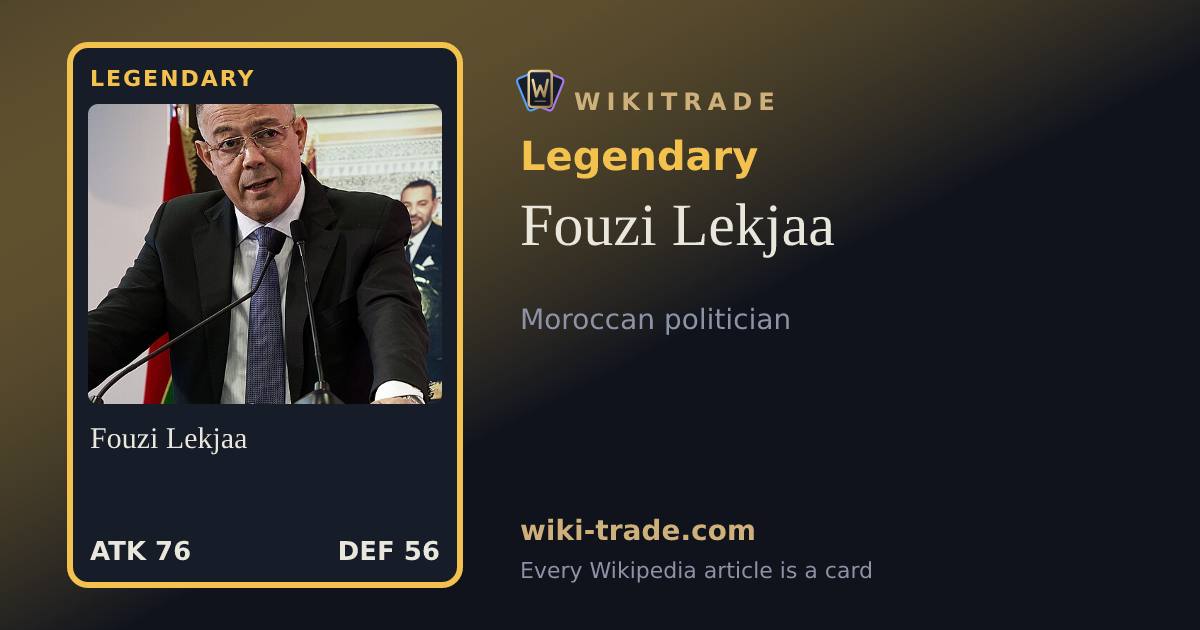 Fouzi Lekjaa — Legendary card