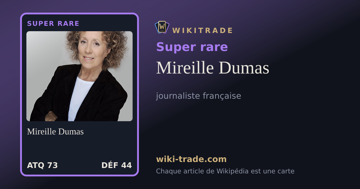 Mireille Dumas — carte Super rare