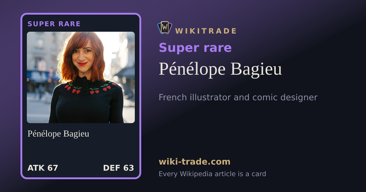Pénélope Bagieu — Super rare card