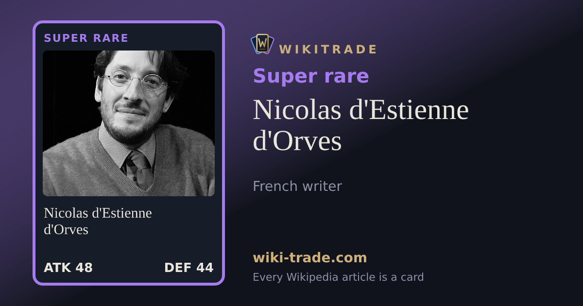Nicolas d'Estienne d'Orves — Super rare card