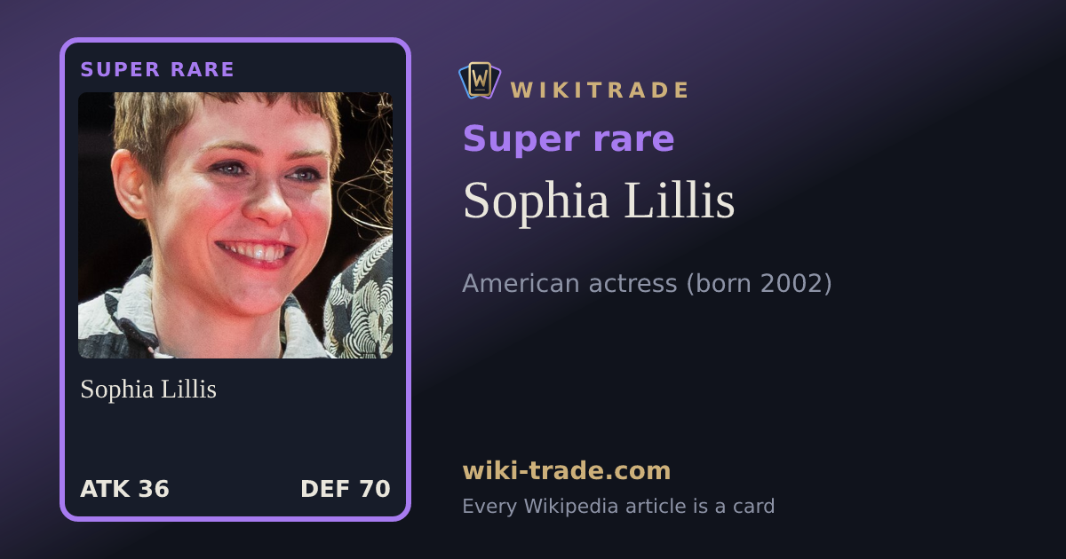 Sophia Lillis — Super rare card