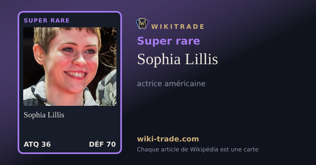 Sophia Lillis — carte Super rare
