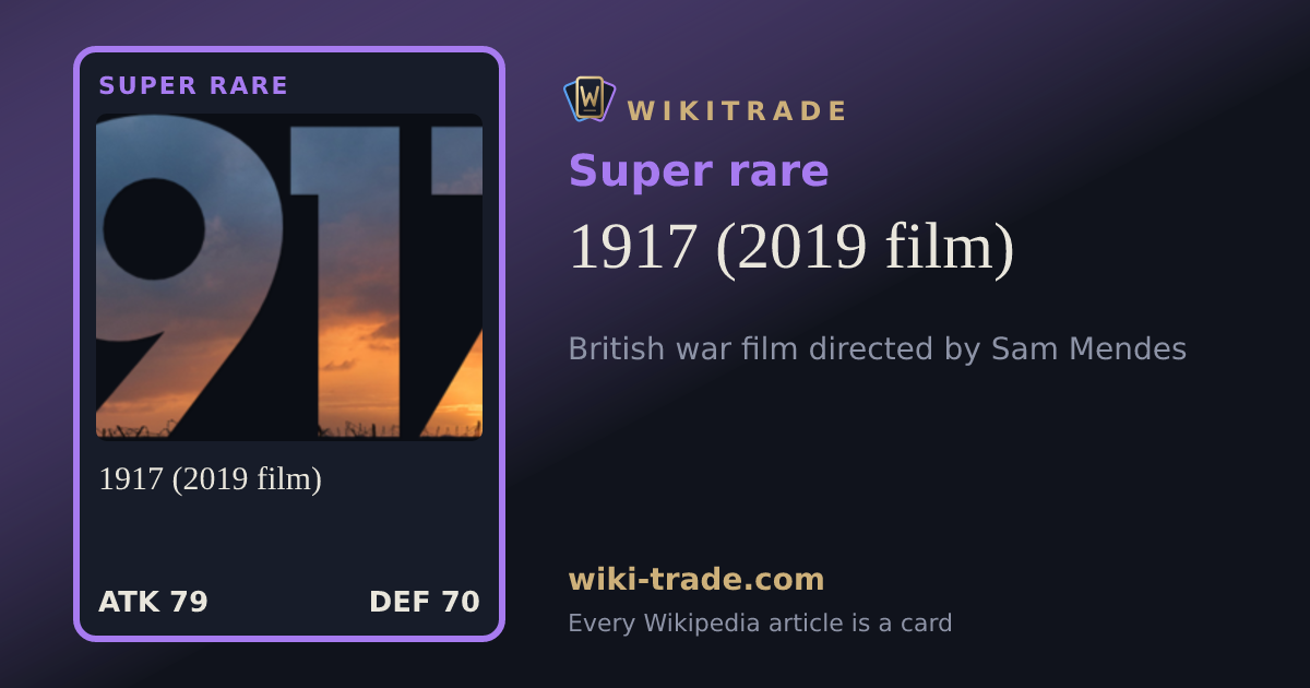 1917 (2019 film) — Super rare card