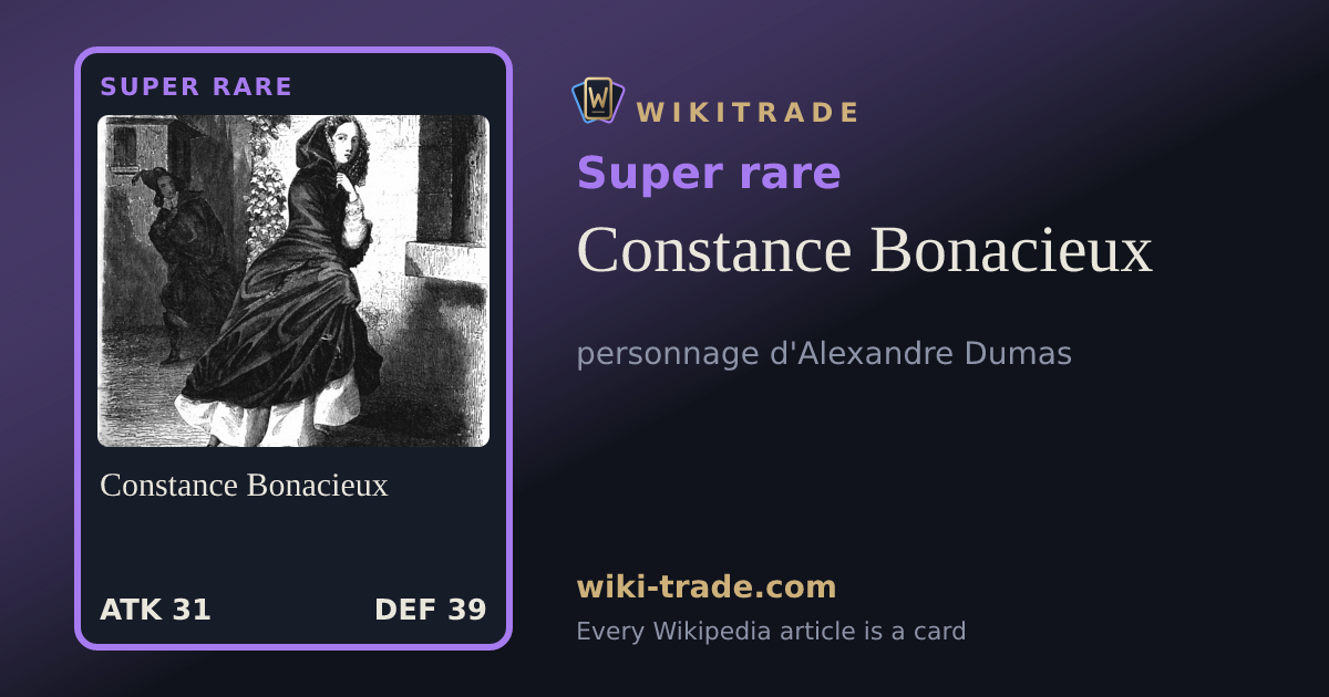 Constance Bonacieux — Super rare card