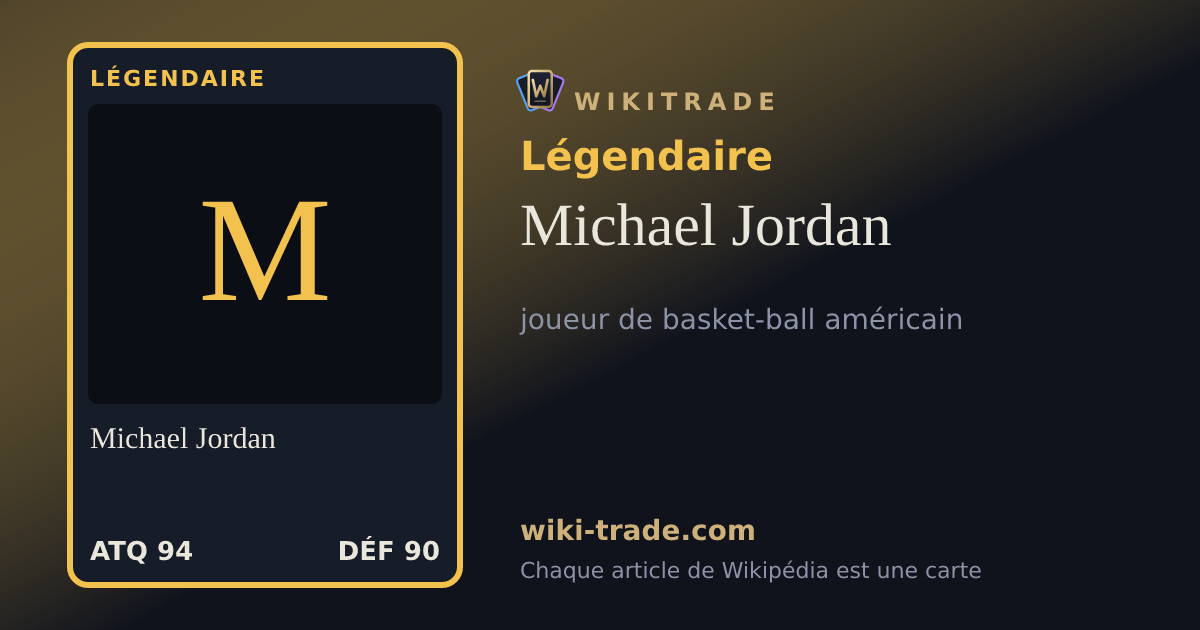 Michael Jordan — carte Légendaire