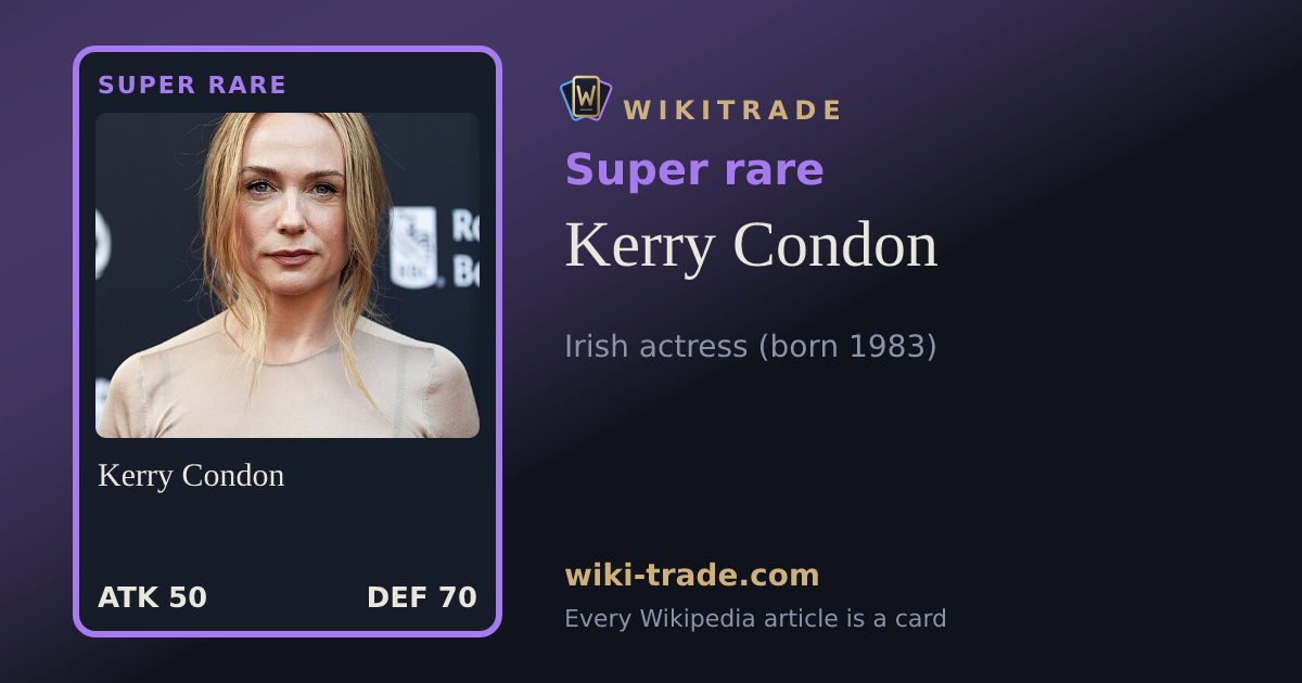 Kerry Condon — Super rare card