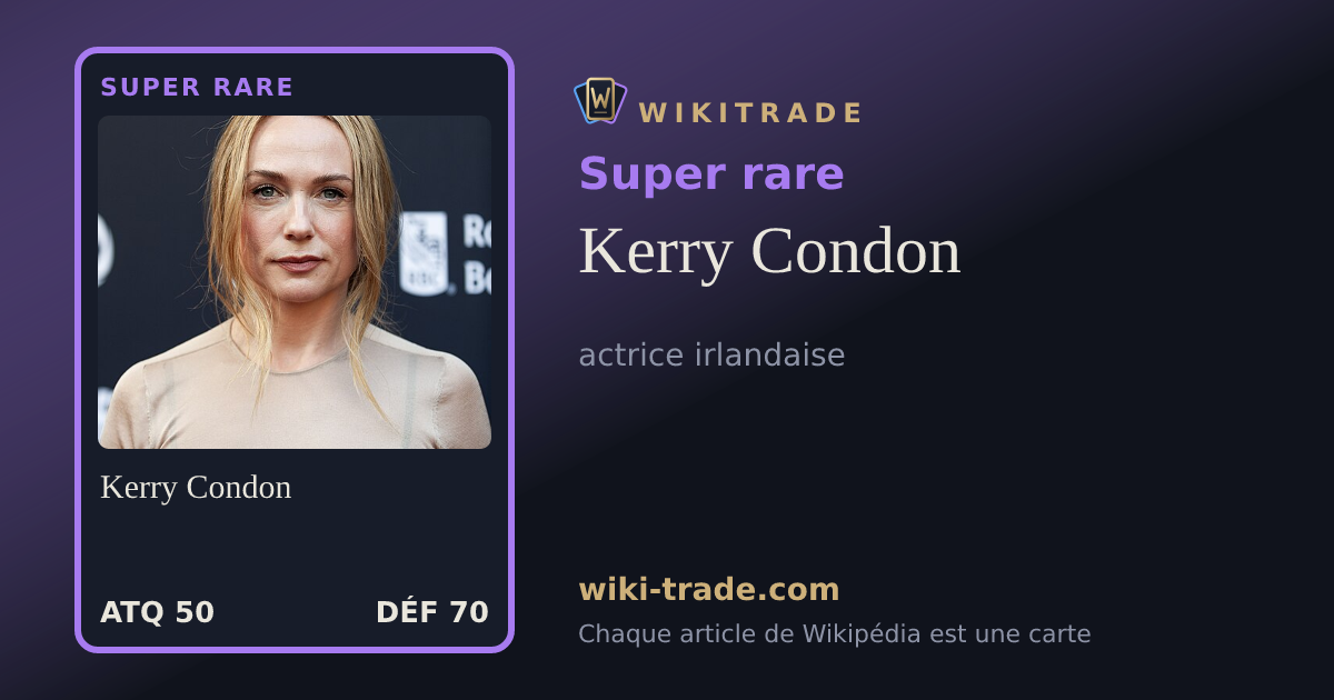 Kerry Condon — carte Super rare