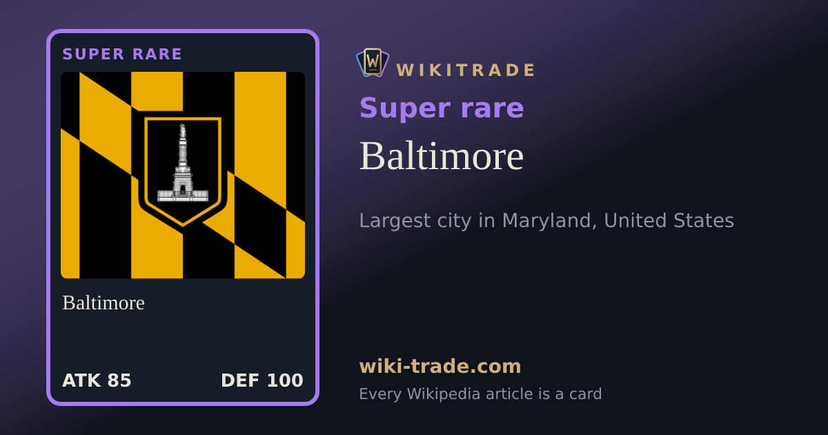 Baltimore — Super rare card