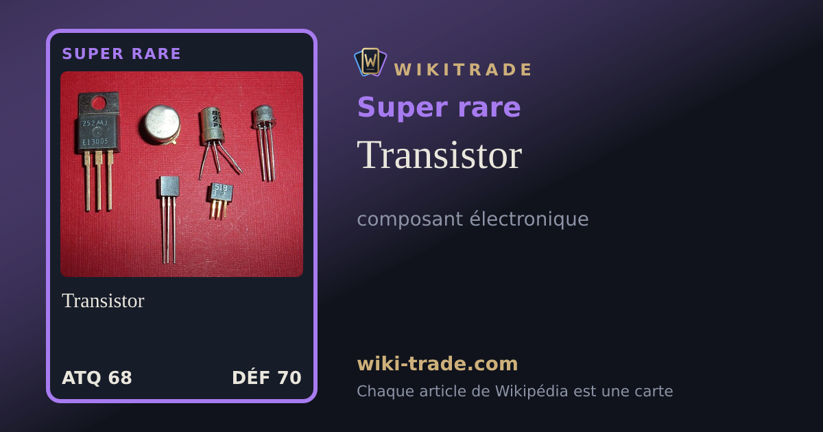 Transistor — carte Super rare