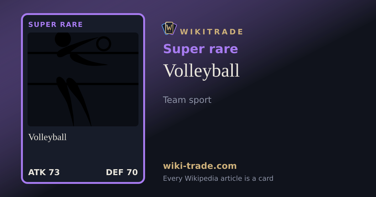 Volleyball — Super rare card