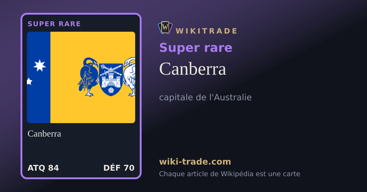 Canberra — carte Super rare