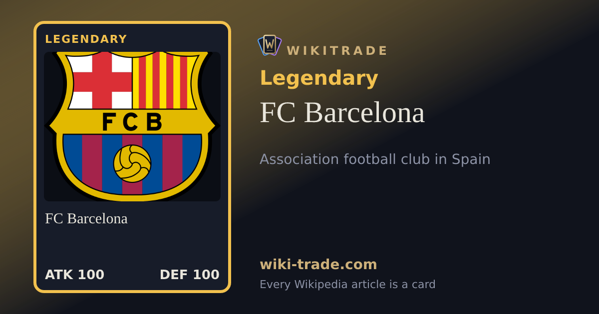 FC Barcelona — Legendary card