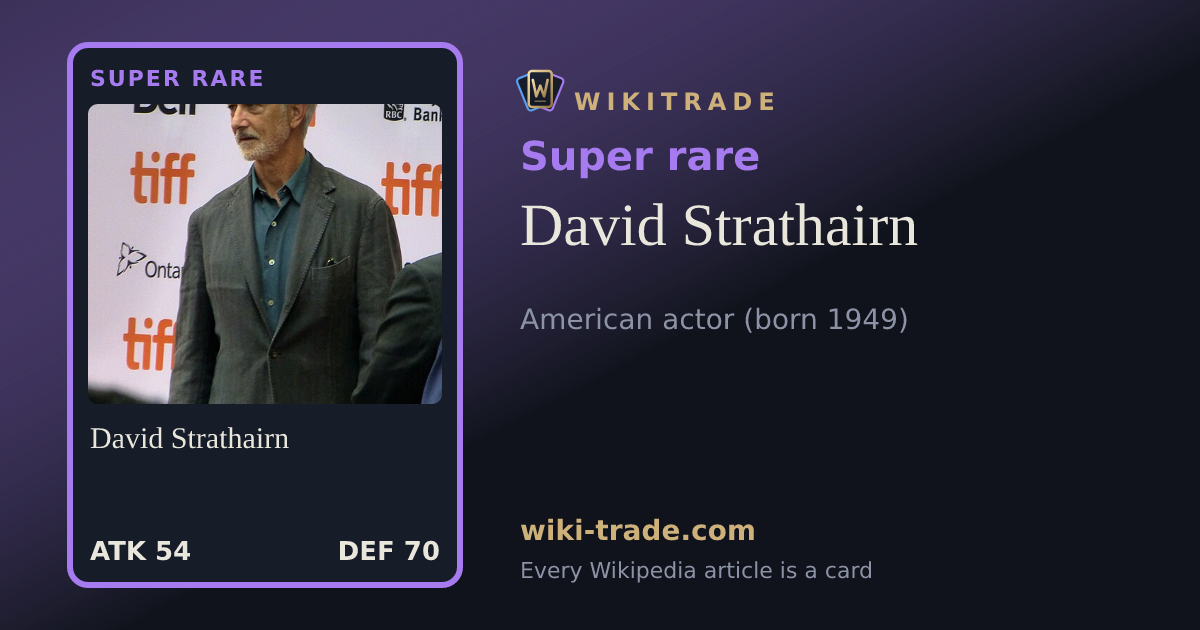 David Strathairn — Super rare card