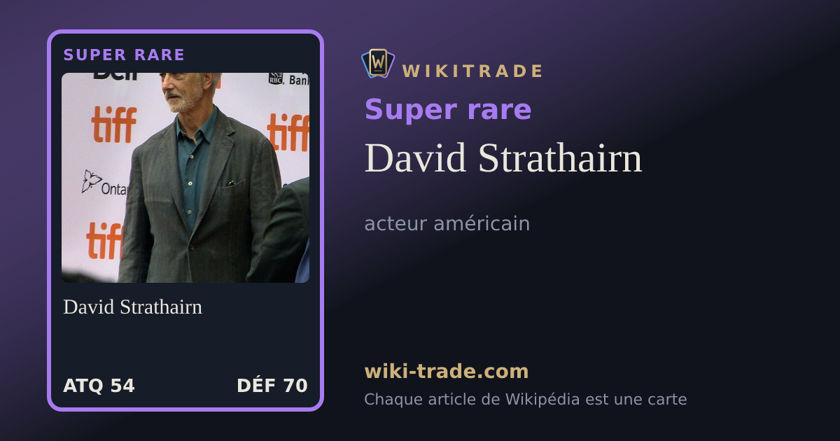 David Strathairn — carte Super rare