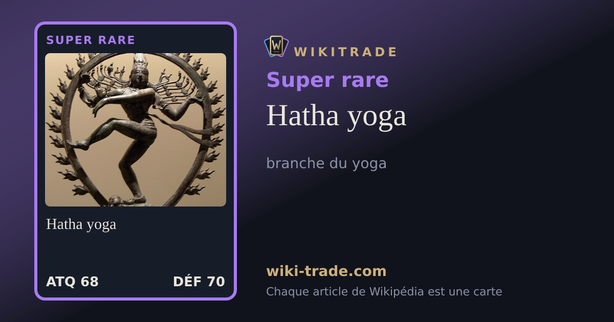 Hatha yoga — carte Super rare