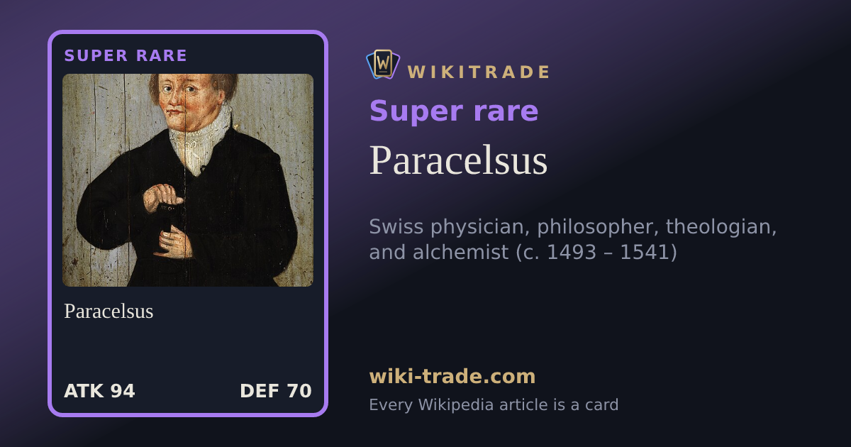 Paracelsus — Super rare card