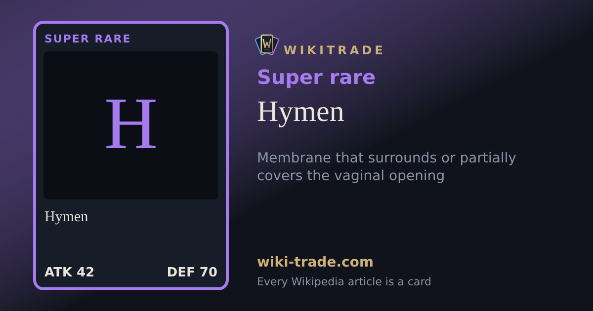 Hymen — Super rare card