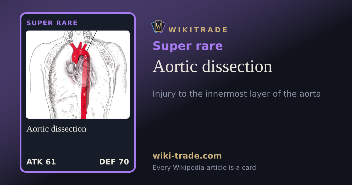 Aortic dissection — Super rare card