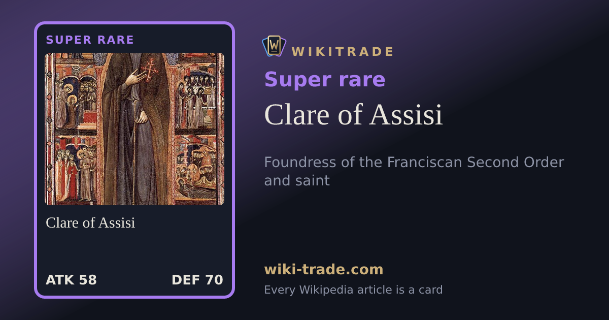 Clare of Assisi — Super rare card