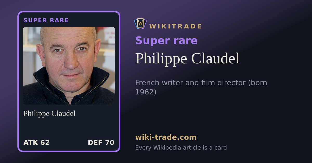 Philippe Claudel — Super rare card
