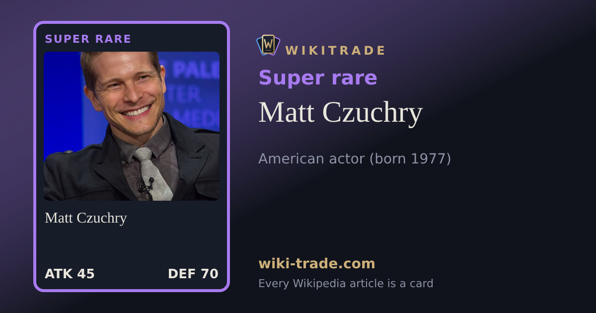 Matt Czuchry — Super rare card