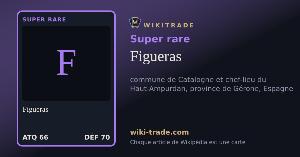 Figueras — carte Super rare