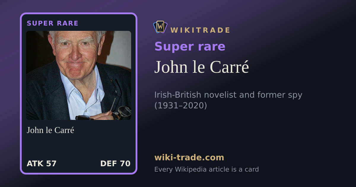 John le Carré — Super rare card