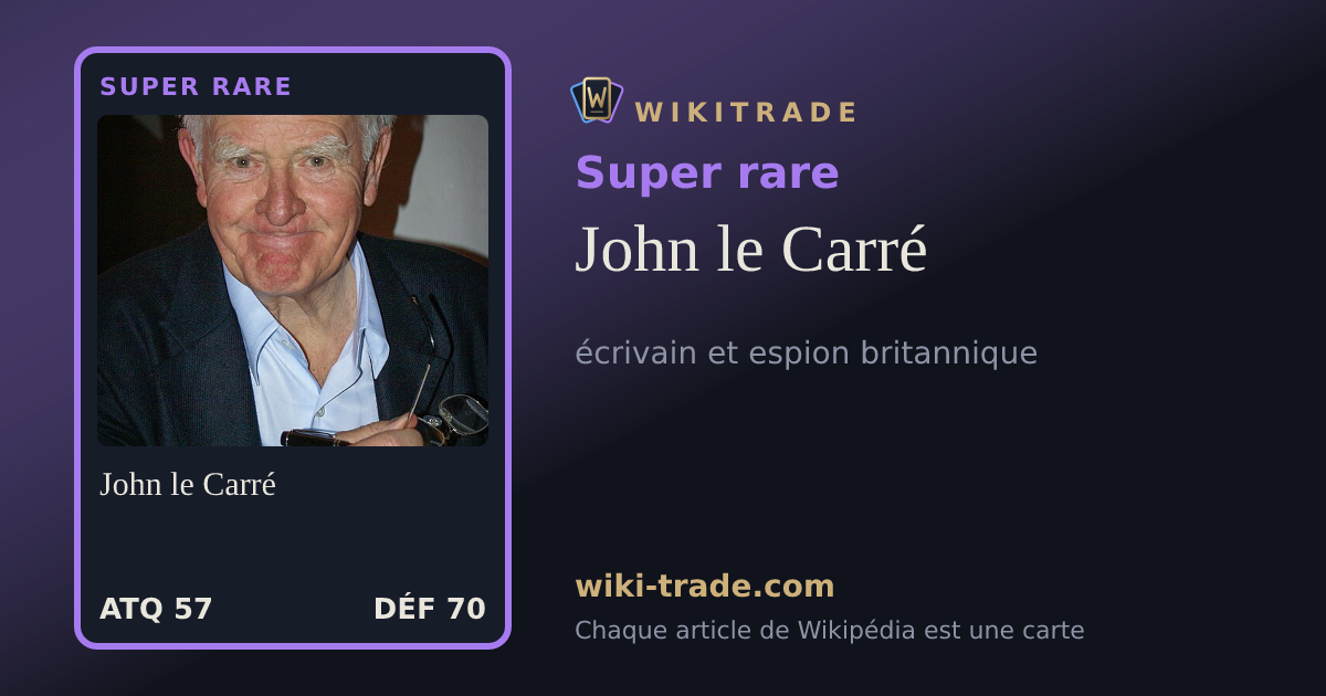 John le Carré — carte Super rare