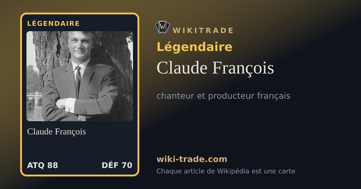 Claude François — carte Légendaire