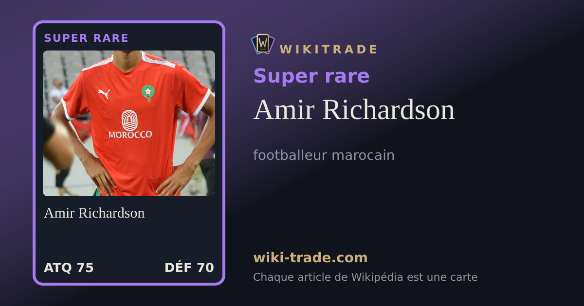 Amir Richardson — carte Super rare
