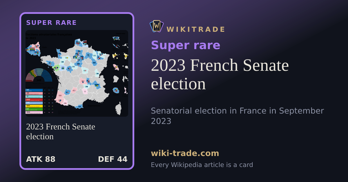 2023 French Senate election — Super rare card