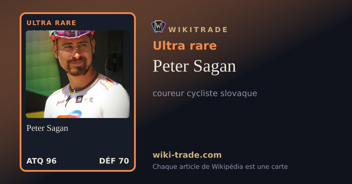 Peter Sagan — carte Ultra rare