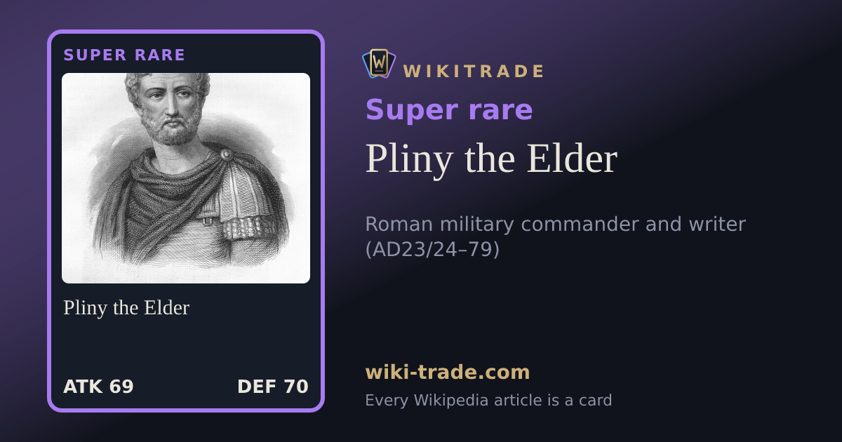 Pliny the Elder — Super rare card